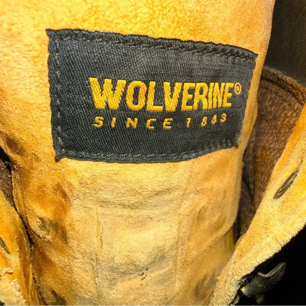 Wolverine Beige Leather Lace-Up Boots